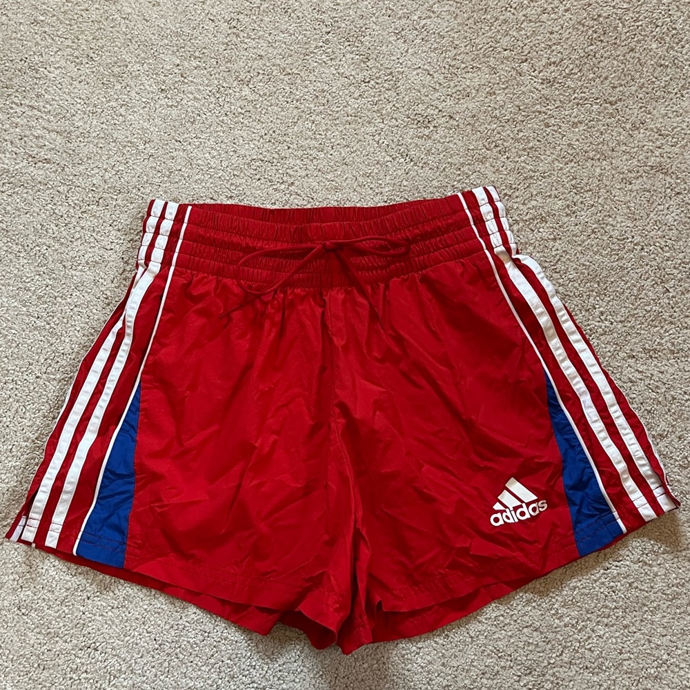 SOLD Adidas red shorts